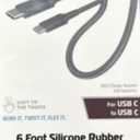 ZGear - Silicone Rubber Sync & Charge Cable - USB-C to USB-C - 6 Foot