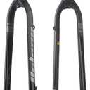 BOLANY Bike Rigid Suspension Forks 1-1/8" Threadless Straight Steerer Universal 29" Disc Brake 9mm QR MTB Front Forks Aluminum Alloy Super-Light Bike Forks