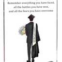 Inspirational Class of 2025 Graduation Gifts for Him,University College High School Graduates Desk Sign Decorations Gift,Senior 2025 Graduation Gifts for Boys Son Men (5.83*8.27 inch)