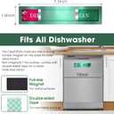 5 x Dishwasher Magnet – Red & Green Clean Dirty Sign, 304 Stainless Steel with Adhesive Tape, Easy Slide for Kitchen Decor & Home Organization Gift (S106)