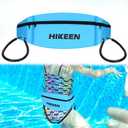 Hikeen Swim Belt for Adults/Kids,Water Aerobics Equipment with Fixing Straps and Zipped Pocket,Adults Pool Exercise Equipment for Pool Exercises and Workouts (Blue)