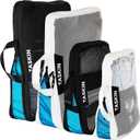 Taskin Compression Packing Cubes | Separate Clean & Dirty Compartments w/Flexible Separator | YKK Zippers | Set of 4 (2XL + 2 L)