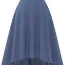 DRESSTELLS Cocktail Dresses for Women2025 Formal Wedding Guest Hi Low Spaghetti Strap Fit Flare Vintage Party Halloween Dress (X-Large, Dusty Blue)