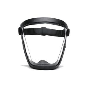 Super Protective Face Shield,Anti Fog Mask,Adult Clear Face Shield,Plastic Face Mask (Black）