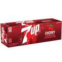 3 x 7UP Cherry Flavored Soda, 12 fl oz cans, 12 pack
