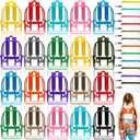Cholemy 24 Set Clear Backpack with Pencil Case Bulk Heavy Duty PVC Transparent School Bag for Students Women Men Travel(Multicolor)
