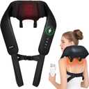 Joyset Neck Massager with Heat, Cordless Shiatsu Neck Massager for Pain Relief Deep Tissue, 6D Kneading Shiatsu Massager for Neck, Shoulder, Back, Gifts for Dad Mom Friend (Black)