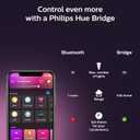 Philips Hue Smart 85W BR30 LED Bulb- White and Color Ambiance Color-Changing Light- 1 Pack- 1200LM- E26 - Indoor - Control with Hue App- Works with Alexa, Google Assistant and Apple Homekit