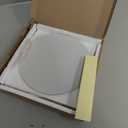 DARENYI 8 inch Glass Round Mirror Circle Wall Mounted for Bathroom, Living Room, Home Decor, Small Round Mirror Plate Trays for Wedding Table Centerpieces (7.9"L x 0.1"W)