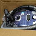 Bagged Canister Vacuum Cleaner, 1400W Powerful High-Suction Bagged Canister Vac with 3.7QT Dust Bags, Pop-N-Go Brush, HEPA Filter, Dual Motors&4 Cleaning Tools, Perfect for Low-Pile Carpets& Hard Floors