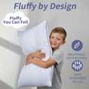 Dreamara Pillows Queen Size Set of 2 - Hotel Collection Bed Pillows with Down Alternative Fill, Soft & Supportive for Side, Stomach & Back Sleepers, Fully Machine Washable & Adjustable Loft Design