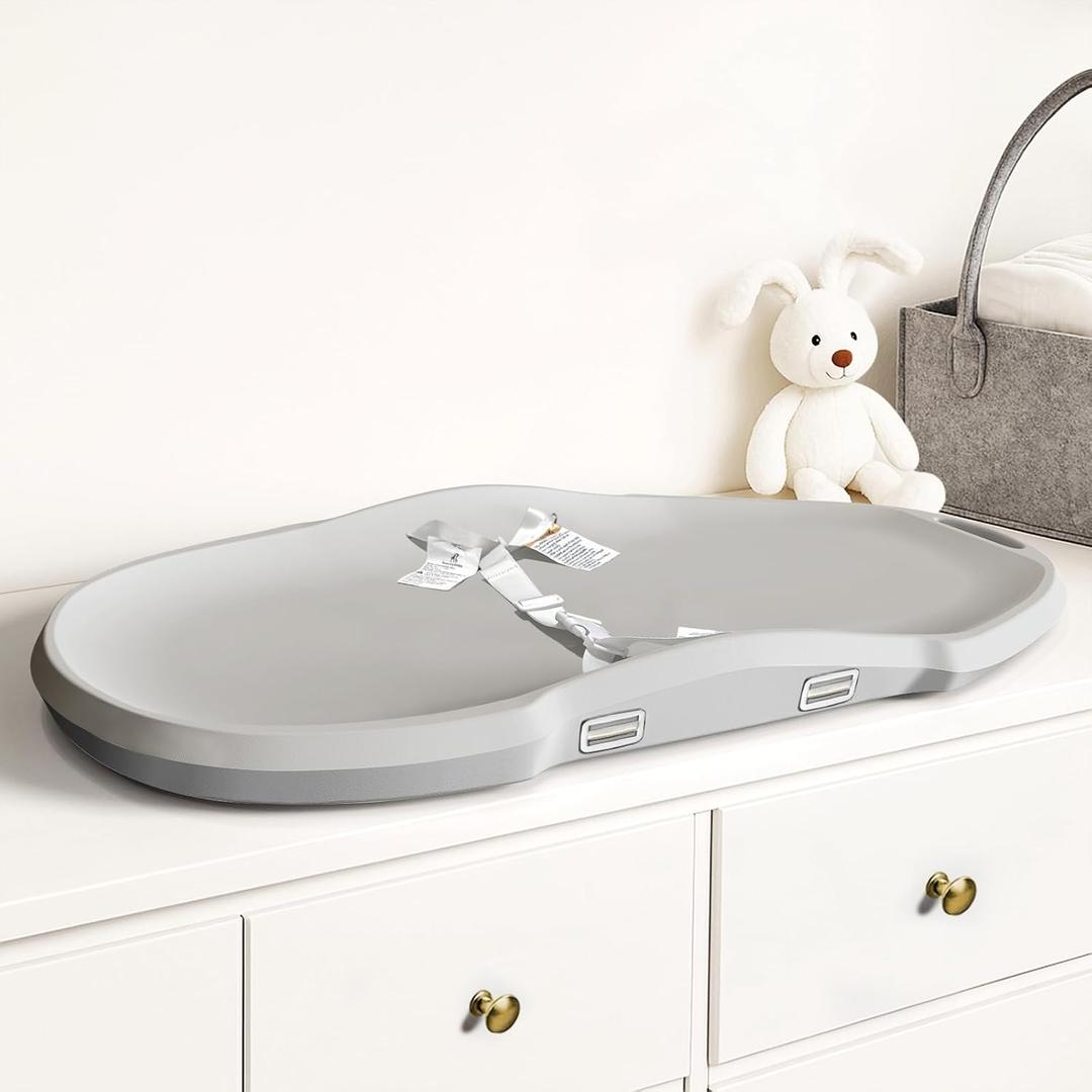 Luxury Little EVA Baby Changing Pad for Dresser, Waterproof and Wipeable, Portable Diaper Changing Pad Cover Ideal for Nursery Table