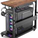 GreenForest Heavy Duty PC Stand, Gaming Computer Tower Cart with Wheels, 28.1''L x 13.9''W x 29.5''H