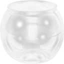VICASKY Fish Bowl Goldfish Tank Round Bowls Large Small - Transparent Aquarium Terrarium Hydroponic Planter for Centerpieces Decor Desktop Fishbowl Unbreakable Transparent Pet Round Fish Tank Decor