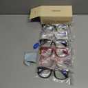CCVOO 6 Pack Blue Light Blocking Reading Glasses, Anti Headache/Glare/Eye Strain Readers Computer Eyeglasses Women/Men (6 Pack Mix,4.00)