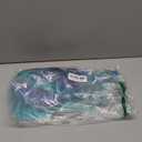 Colored Hair Extensions, 22 Inch Straight Clip in Hair Extension Body Face Hair Glitter Multi Color Rainbow Pink Red Hairpiece Extensions for Kids Girls Women (Glitter+Ombre Royal Blue Aquamarine)