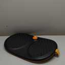 Trobing Standing Desk Mat Balance Board with Rollerball, Wooden Wobble Anti Fatigue Mat Balance Board for Standing Desk, Home Office Non-Slip Comfort Floor Mat to Relieve Foot, Knee, and Back Pain (A: Medium Black ( 21 inch)