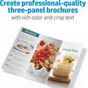 HP Enhanced Tri-fold Business Paper, Glossy, 8.5x11 in, 40 lb, 150 sheets, works with laser printers (Q6612A)