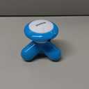 Mini Massager Tripod Shape Electric Portable Hand Held with Vibrating Function,(Blue)
