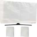 Krodtige 2 Pack Foam Flat Screen TV Covers for TV Protection During Storage, Moving, or Home Renovation, Fits Up to 80" L x 48" W Flat Screen TV(Fits TV Screens up to 80"-85")