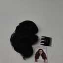 14 Inch Brown Hair Extensions - Wavy Synthetic Clip in Hair Extensions For Women And Girls (Color: Dark Brown)