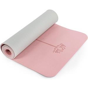 Yoga Mat Non Slip, Pilates Fitness Mats, Eco Friendly, Anti-Tear 1/4" Thick Yoga Mats for Women, Exercise Mats for Home Workout with Carrying Sling and Storage Bag