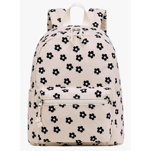 Bluboon Girls Mini Backpack Womens Small Backpack Purse Teens Cute Casual School Bookbag(Beige floral)