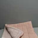 BALAPET 100% Cotton Muslin 50x50 Play Mat for Playpen, Soft Baby Playpen Mat for Kids Toddler Crawling and Play, Non-Slip and Washable Playmat, Pink