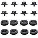 8 Sets Floor Mat Retaining Clip Kit Compatible with Volkswagen 3D0864851B41 + 3D0061795B41 for Beetle Eos GTI Jetta Passat Rabbit SportWagen Touareg