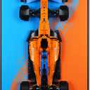 Display Wallboard for Lego McLaren Formula 1 Race Car, Wall Mount for Lego 42141 Collectible F1 Model Kit (Car Not Included),New Background