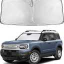 EcoNour Windshield Sunshade Compatible for Ford Bronco Sport 2021-2024 2025 2026, Sun Visor for Front Windshield & Window Sun Shade Cover, UV Heat Blocker & Protector, Car Accessories