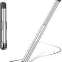 Stylus Pens with Pen Slot for Touch Screens, High Precision Capacitive Universal Stylus for iPad iPhone Tablets Samsung Galaxy All Touch Screen Devices (Black)