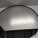 Oruii Round Mirror, Black Round Mirror 24 inch, Circle Wall Mirrors Metal Frame, Black Circular Mirrors for Bathroom, Wall, Living Room, Entryway, Hallway, Vanity, Rustic