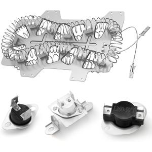 Upgraded Dryer Heating Element for SamsungDC47-00019A Heating Element for Samsung Dryer,dv42h3000ew/a3 dv42h5000ew/a3 Parts, Including DC96-00887A, DC47-00016A, DC47-00018A.