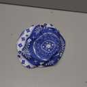 5 Pieces Bowl Covers Reusable, 5 Size Elastic Cloth Fabric Bowl Covers for Bread Proofing Stretch Food Covers Washable for Food Fruits Leftover (Blue)