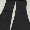 YEOREO CoreFlex Flare Leggings with Pockets for Women Scrunch Workout Leggings Butt Lifting Gym Yoga Pants (Size Large, Black)