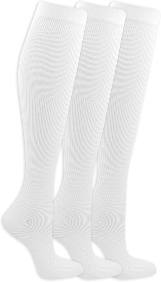 Dr. Scholl's Women's Graduated Compression Knee High Socks (White)