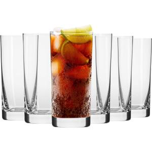 Krosno Highball Glasses, Set of 6, 11.8 oz, Blended Collection, Crystal Glass, Perfect for Everyday, Multipurpose Glasses, Dishwasher Safe, Made in Europe