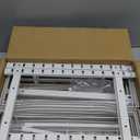 Delamu Over the Door Pantry Organizer, 6-Tier Pantry Organizers and Storage, Metal Cabinet Door Organizer, Hanging Spice Rack Shelves for Home & Kitchen, D5 x W18 x H50 inch, White