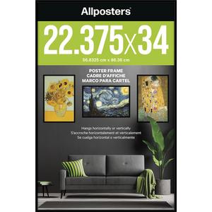 Allposters Standard Poster Frame (22.4 x 34), Black, 22.375" X 34" X 0.25"