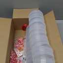 Valentines Day Gifts for Kids - 24 Pack Flashing Giant Lollipop-Shaped Stationery Set with Valentine's Cards Pencils Erasers Stickers Sharpener LED Lights for Classroom Valentines Gift Exchange