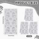 Newwiee 3 Pcs Christmas Snowman Hand Towels Decorative 3D Jacquard Bath 100% Cotton Soft Absorbent Towels for Kitchen Bathroom Washcloths Spa Gym Sport Xmas Holiday Winter Gift, 30x 14 Inch