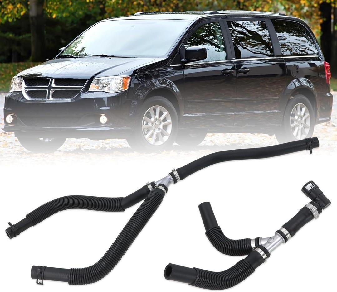 Aluminum HVAC Heater Hose Assembly Compatible With 2011-2019 Dodge Grand Caravan,2011-2016 Chrysler Town & Country 3.6L Replace#626-315HP 5058729AD 5058729AE 5058729AG 5058729AH