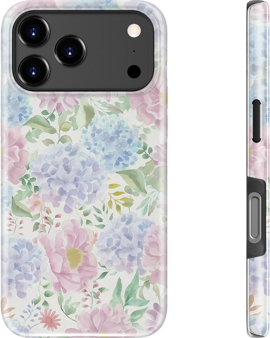 Goodon for iPhone 17 Pro Max Case, Cute Preppy Floral, MagSafe Compatible
