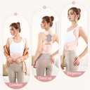 Back Brace Posture Corrector for Women and Men Shoulder Straightener Hunchback Adjustable Support Upper Comfy Correction Back Pain Relief Scoliosis Lumbar Spine Upgraded (Pink, X-Large) (Pink, XL)