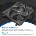 Engine Radiator Cooling Fan Assembly Compatible with Honda CR-V CRV 2007 2008 2009 L4 2.4L 620212 Radiator AC Condenser Cooling Fan Replace 19015RZAA01 19030RZAA01 19020PNA003 19020PNLG01 Left Side