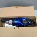 Handheld Vacuum Cordless Rechargeable  6000Pa Mini Hand Held Vacuum, LED Light, 2025 Mins Runtime, USB Charging, 500ML Cup  Lightweight Small Vacuum Cleaner Cordless for Car/Office/Home (Blue)