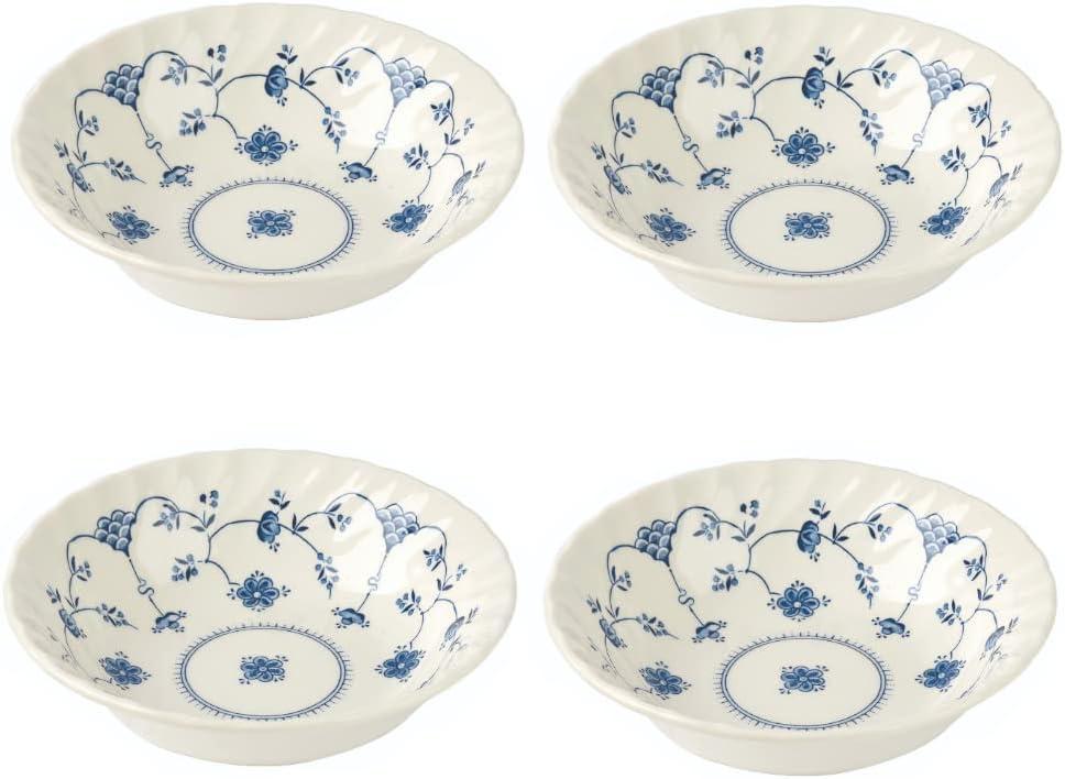 Churchill Finlandia Dinnerware Scallop Bowl Bowl 9", Set of 4, Made in England