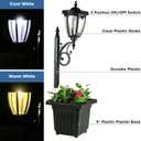 Sun-Ray Kambria Multi Function 2-Piece Set of Solar Lights with Posts, Ground Stakes, Planters, & Wall Mount Hardware, Outdoor Lights for Patio, Porch, Deck, Yard