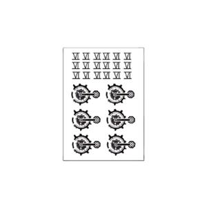 Women's Cosplay Tattoo,Neck Face Temporary Stickers (A)